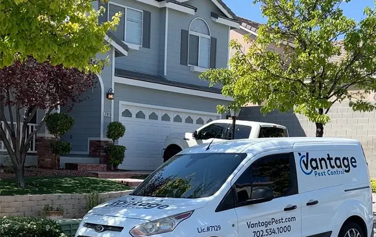 Navigation tile for Vantage Pest Control's residential pest control services featuring a clean, modern design.