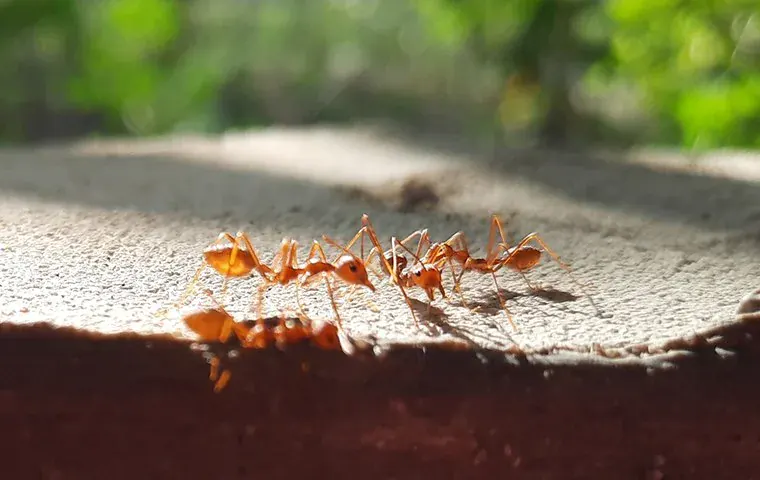 Fire Ants On A Big Rock